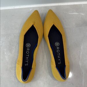 Rothy's Yellow Slip-On Flats Minimalist Design